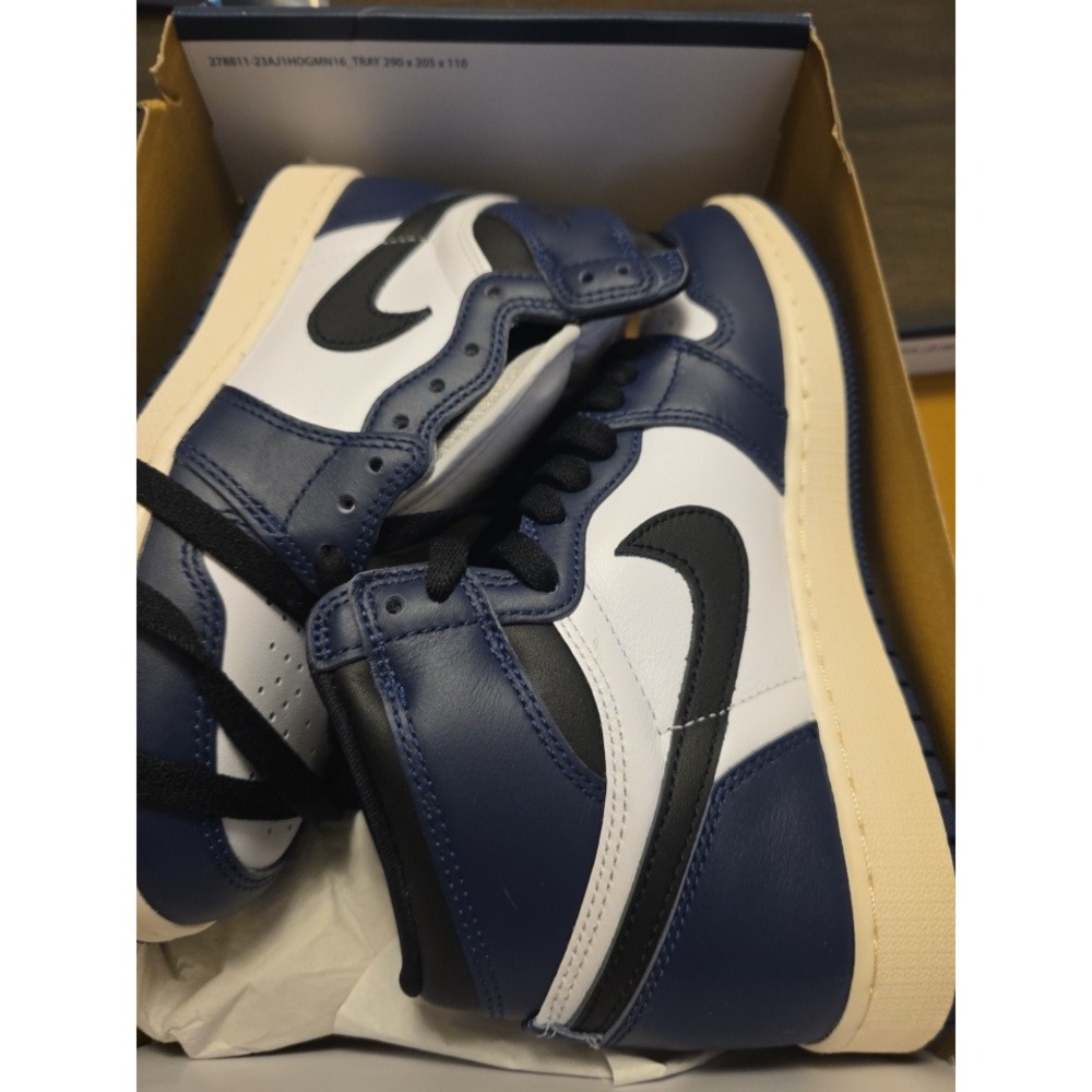 Air Jordan 1 Retro High OG GS Midnight Navy Black White FD1437-401 Kids 5.5Y